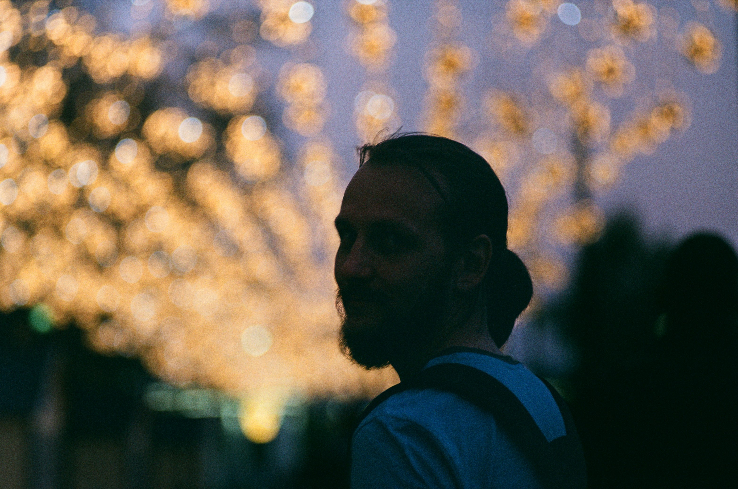 man in white shirt